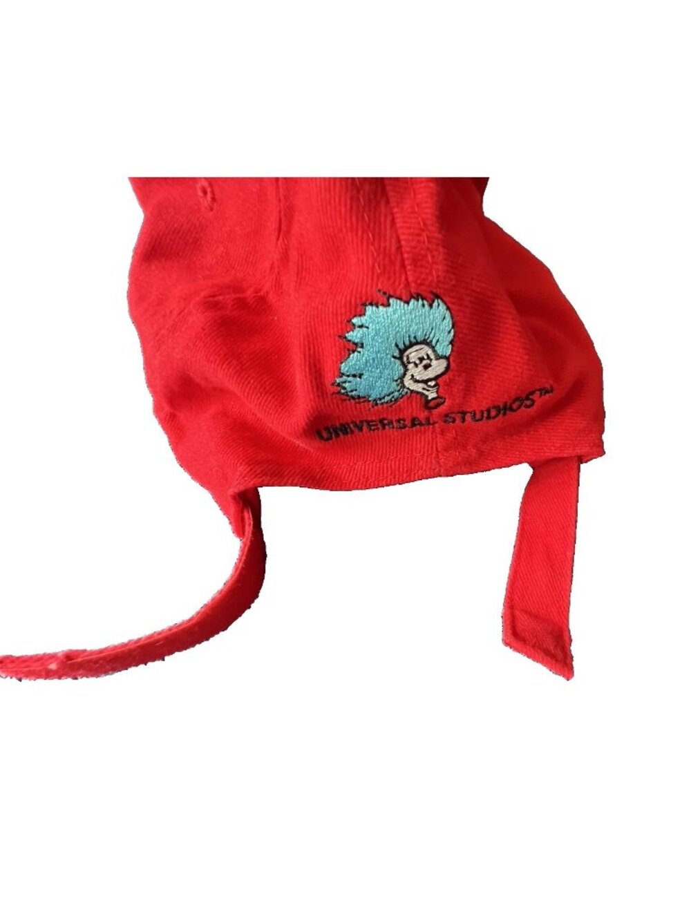 DR SEUSS Thing 1 Cap Baseball Hat Adjustable Universal Studios Red Adult Cotton - Picture 6 of 7